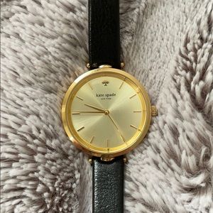 Black and Gold Kate Spade Watch